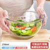 Tazón de Vidrio Transparente Tazón de Ensalada Doméstico Grande Especial para Horno Microondas para Hornear Resistente al Calor Alta Temperatura Batido de Huevos y Vela