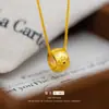 Colar com Pingente de Diamante Vintage Acessível de Luxo Retro Passepartout Corrente para Clavícula Design Francês Estilo Palácio para Mulheres