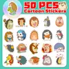 Precio Fijo50 Piezas de Pegatinas de Erizo Grises Importadas Directamente del Extranjero, Pegatinas de Animales Lindos de Dibujos Animados Creativos para Clase de Entrenamiento