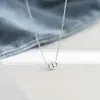 Colar de Titânio com Pingente de Nariz de Porco Estilo Minimalista de Nicho Transfronteiriço Acessórios Europeus e Americanos para Mulheres Corrente de Clavícula Versátil da Moda de Luxo Leve