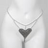 Cadena de pecho de moda europea y americana para mujer, cadena de diamantes de imitación con personalidad sencilla, bikini sexy para discoteca, cadena corporal de amor para cuerpo completo