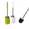 Nuevo Cepillo para Inodoro de Limpieza para Baño del Hogar, Cepillo para Inodoro sin Esquinas Muertas, con Base, Set de Mango Largo, Cabeza Redonda