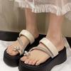 Pantuflas de Suela Gruesa para Aumentar la Altura para Mujer, Calzado de Verano para Exteriores, Sandalias Casuales Versátiles de Moda Nueva 2026, Sandalias de Playa para Mujer