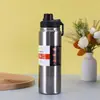 Copo Térmico Transfronteiriço de Aço Inoxidável 304, Garrafa de Água Esportiva Portátil para Montanhismo ao Ar Livre, Garrafa Espacial Simples Portátil para Bebida Direta