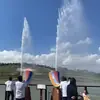 Área Escénica Fuente Gritona Punto Famoso en Internet Fuente Interactiva Sensible al Son Proyecto de Fuente de Agua Fuente CNC Personalizada