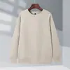 Suéter Gola Redonda Abacaxi Outono e Inverno Camisa Base Roupas de Trabalho Masculinas e Femininas Roupas de Grupo Atacado logo Bordado