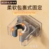 Soporte para mopa sin taladrar, gancho adhesivo resistente para mopa, colgador de baño, clip potente para mopa para almacenamiento en cocina y baño