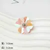 Patches florais de tecido bordados com lantejoulas e miçangas multicoloridas à mão para decoração de sapatos Crocs, acessórios de moda, atacado em estoque