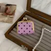 Nueva Bolsa Pequeña Mini para Joyería de Auriculares Billetera de Monedas de Cuero PU Anillo Pendiente de Botón Bolsa Pequeña para Guardar Adornos