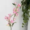Flores Artificiais Sino de Vento de 2 Galhos Decoração de Salão de Casamento Flores para Casa Decoração de Feriado Flores Artificiais Delfínio Flores Artificiais Lírio do Vale
