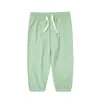 Pantalones de bebé minizone Clase A 2026 nuevo estilo de verano pantalones casuales para bebé caricatura versátil aire acondicionado pantalones largos