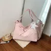 Bolsa Tote de Lunares de Diseño Nicho Estilo Coreano Nuevo Verano 2026, Bolso Multifuncional de Hombro Único y Doble, Versátil para el Uso Diario