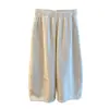 Pantalones de pana súper bonitos para mujer, invierno, con terciopelo, engrosados, nuevo estilo 2025, pantalones anchos holgados, pantalones de pierna recta, pantalones tobilleros