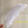 Plumas de Avestruz Reales 10-80CM Blancas Decoraciones para Pasillo de Boda Centros de Mesa Plumas de Avestruz DIY Accesorios Decorativos de Plumas Plumas Grandes