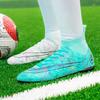 Tênis Chuteiras de Futebol Masculinas AG Crampos Sapatos Especiais para Treino TF Pregos Triturados Antiderrapante Cano Alto Chuteiras de Futebol Transfronteiriço tamanho grande 46
