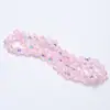 Contas Lisas de Cristal Transparente Banhado em Lírio-do-Vale para Pulseira, Colar, Brincos, Acessórios de Cabelo, Componentes de Joias DIY