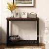 Mesa consola de madera maciza, mesa auxiliar estilo chino, mesa auxiliar para sala de estar, estante de pared moderno minimalista, mesa consola pequeña y estrecha