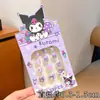 Uñas para Año Nuevo Infantil Pegatinas de Uñas para Nochevieja de Niñas Pegatinas de Uñas Sanrio Arte de Uñas Pegatinas para Dedos Kuromi Lindas para Nochevieja