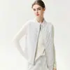 Chaleco de Punto de Cachemira y Algodón Grueso Texturizado Holgado para Mujer Otoño e Invierno 2026 Chaleco de Lana Cardigan con Cremallera