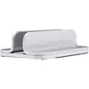 Soporte Vertical para Laptop Tres en Uno Estante de Almacenamiento para Teléfono Móvil y Tableta Rack Vertical de Aluminio para Escritorio