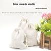 Bolsas de Algodão com Cordão, Saquinhos para Joias e Flores Secas, Sacolas de Presente, Bolsas Planas de Algodão, Estoque Disponível do Fabricante