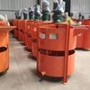 Misturador vertical de aço inoxidável de camada dupla engenharia civil equipamento de mistura de concreto tanque de mistura com alimentação por rolo empurrado manualmente