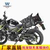 Coche muscle Wolf adecuado para Kawasaki Z400 bolsa lateral bolsa lateral se puede instalar casco medio casco casco completo con cerradura marco de liberación rápida modificación
