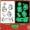 Adesivos de Natal que Brilham no Escuro, Adesivos de Tatuagem Coloridos, Essencial para Crianças, À Prova d'Água e Duradouros, Vários Designs de Natal para Escolher