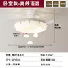 Nova Lâmpada Ventilador Invisível para Restaurante Estilo Moderno Simples Criativo Cor Creme Quarto Silencioso Teto Integrado Lâmpada Ventilador de Teto