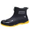 Botas de Lluvia Cortas Familiares Rosas para Días Lluviosos, Zapatos de vadeo Todo en Uno para Hombres y Mujeres, Zapatos de Goma para Todo Clima, Zapatos de Agua para Cocina