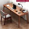 Perna de Madeira Maciça Mesa Dupla Simples Mesa de Computador para Escritório Mesa Estreita para Casa Mesa Longa para Quarto de Estudante para Escrever