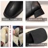 Botines de Tacón Grueso para Mujer Estilo Francés Botines Desnudos 2025 Nuevo Otoño Versátil Tacón Medio Botas Martin Punta Cuadrada Blancas Botas Slim
