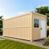 Casa contenedor plegable de doble ala hecha a medida, villa contenedor, casa prefabricada móvil de fábrica de comercio exterior