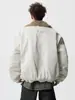 Diseño Estilo Old Money Nueva Chaqueta de Algodón Cálida con Solapa de Lana de Cordero de Invierno Unisex Abrigo de Algodón Holgado Moda Harajuku