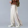 Pantalones Casuales Rectos para Hombre Enbu Otoño Marca Americana de Moda Juvenil Sueltos Versátiles Pierna Ancha Caída Pantalones Largos para Hombre