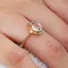 Anillo de Plata de Ley S925 Art Source Huevo de Paloma con Diamante Brillante, Anillo Elegante y Único para el Día a Día, Anillo de Cola con Acabado de Alta Gama para Mujeres