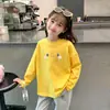 Camisetas de algodón puro para otoño para niños, camisetas básicas de moda, ropa nueva de otoño 2026 para primavera y otoño, camisetas elegantes para bebés niñas