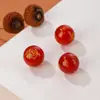 Ágata Natural Cuentas Redondas Cuentas Sueltas Accesorios Chapado en Oro Cinco Vías Dios de la Riqueza Ágata Cuentas Espaciadoras Hecho a Mano Cuentas Accesorios para Joyería DIY