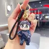 Llavero de panda gigante de bambú con dibujos animados, bonito muñeco, mochila, accesorios para coche, máquina de garras para colgar, pequeño regalo al por mayor