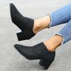 Tienda Independiente Otoño 2022 Estilo Europeo y Americano Tacón Grueso Tacón Alto Zapatos de Moda para Mujer Talla Grande Zapatos para Mujer