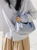 Bolso de Lona a Cuadros Retro para Estudiantes Universitarias, Bolso de Mano Simple y Versátil, Bolso de Hombro Casual, Bolso Tote de Gran Capacidad