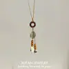 Nuevo Anillo de Hoja Estilo Étnico Chino Collar con Borla Exquisito Lujo Ligero Temperamento Bohemio Collar Personalizado