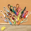 Bolsa de Corda de Couro PU Colorida Pingente Estilo Miu Simples Versátil Charme de Bolsa Chaveiro Acessório Lanyard de Celular Estilo Curto Novo