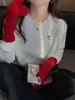 Camiseta base de malha amarela com gola redonda para mulheres, novo estilo outono/inverno 2025, top soltinho estilo suéter, estilo Chanel, tamanho único