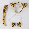 Diadema de Halloween Dálmatas Vaca Tigre Mickey Rana Panda Pequeño Jirafa Zodiaco Set de Tres Piezas
