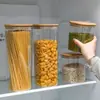 Frasco Sellado Frasco para Granos Almacenamiento de Cocina Caja de Plástico Transparente de Grado Alimenticio Bocadillos Artículos Secos Frasco para Almacenamiento de Té