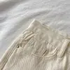 Jeans Casuales para Estudiantes para Mujer, Otoño e Invierno, Talla Petite, de Pierna Ancha a la Moda, de Tiro Alto, que Realzan la Estatura, de Corte Recto, Caídos