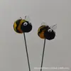 Bola de Pelúcia Abelha Amarela DIY Feito à Mão Brinquedo Acabado para Pet Bola de Pelo Grande de Abelha Amarela Acessório de Cabelo Cartoon