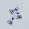 Llavero con colgante de llave de ojo de diablo azul creativo de moda, accesorios, fabricantes al por mayor
