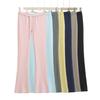 Nuevos Pantalones Acampanados de Cintura Baja con Cordón de Color Sólido Estilo Americano Picante para Chica, Ajustados, Casuales, Largos, Simples, Primavera y Otoño
